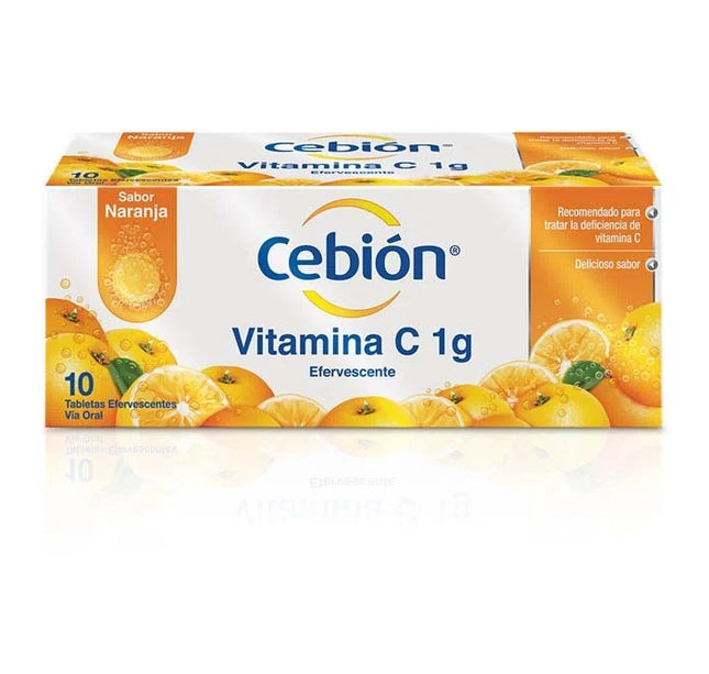 Cebion 1 Gr 10 Tabletas Efervesente Naranja