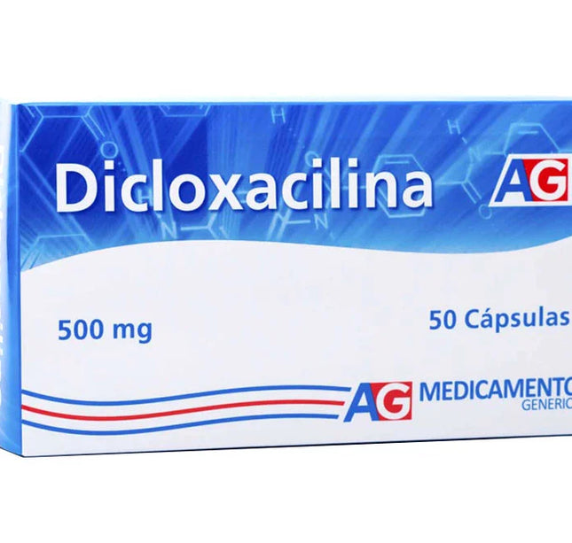 Dicloxacilina 500 Mg 50 Capsulas Ag