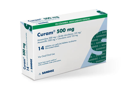 Curam 500 Mg+125 Mg 14 Tabletas