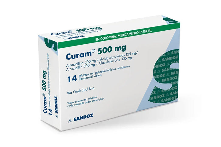 Curam 500 Mg+125 Mg 14 Tabletas