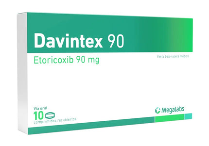 Davintex 90 Mg 10 Comprimidos Recubiertas