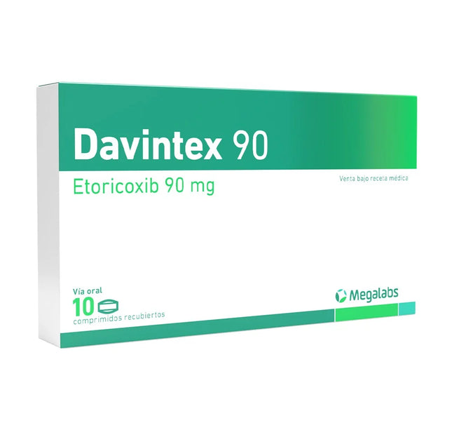 Davintex 90 Mg 10 Comprimidos Recubiertas
