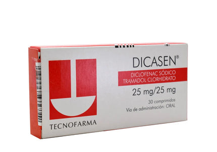 Dicasen 25 / 25 Mg 30 Comprimidos