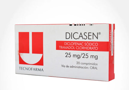 Dicasen 25 / 25 Mg 20 Comprimidos