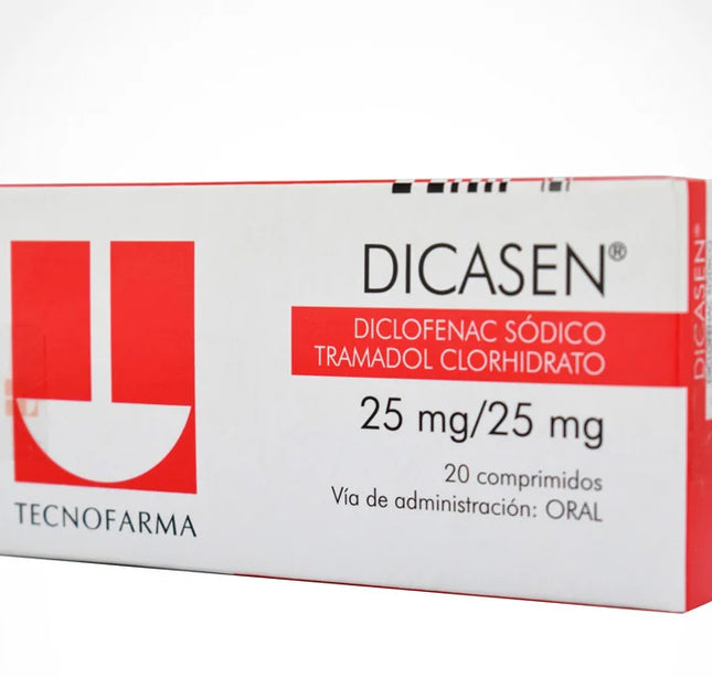 Dicasen 25 / 25 Mg 20 Comprimidos