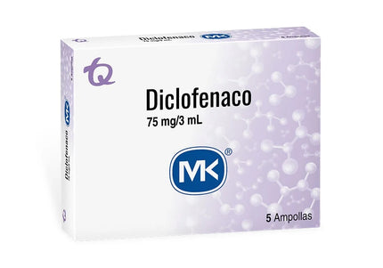 Diclofenaco 75 Mg 3Ml 5 Ampollas Mk