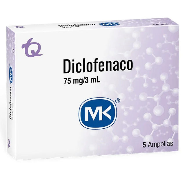 Diclofenaco 75 Mg 3Ml 5 Ampollas Mk