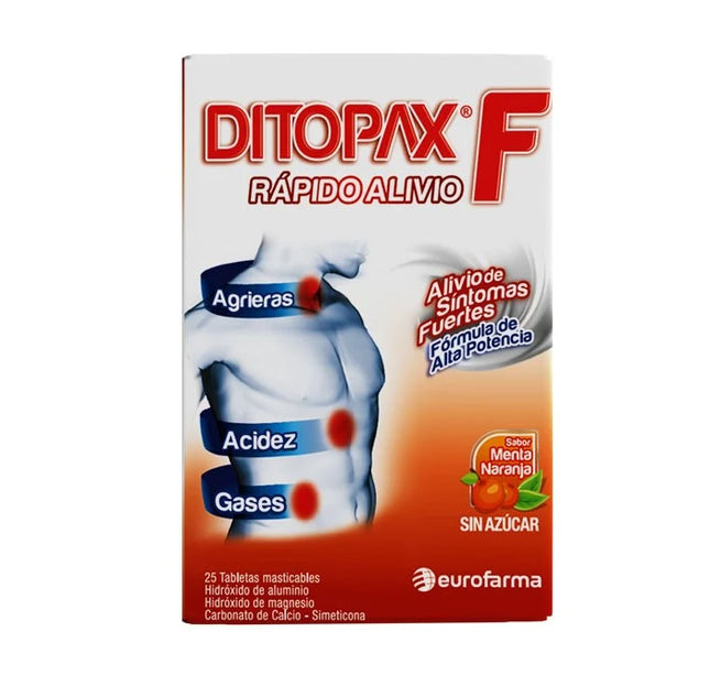DITOPAX F 25 TABLETAS