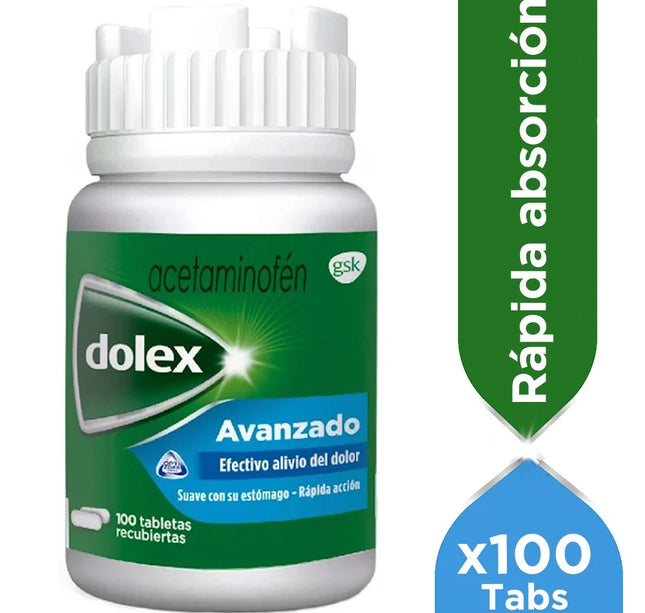 Dolex Avanzado 500 Mg Caja 100 Tbs