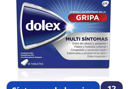 Dolex Gripa 12 Tabletas