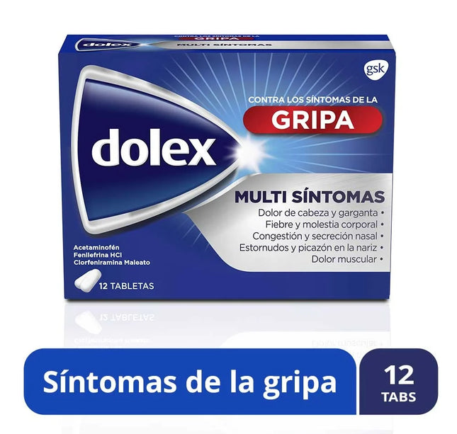 Dolex Gripa 12 Tabletas