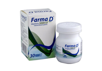 Farma D Vitamina D3 5000Ui 30 Capsulas