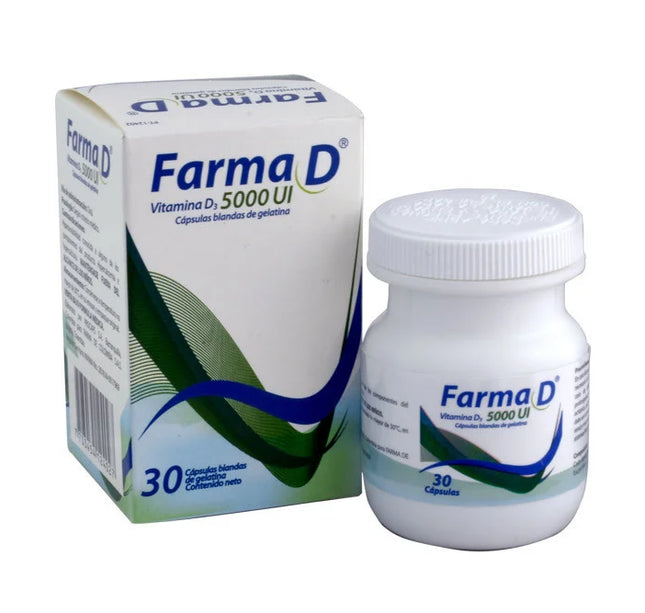 Farma D Vitamina D3 5000Ui 30 Capsulas