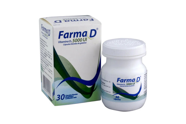Farma D Vitamina D3 5000Ui 30 Capsulas