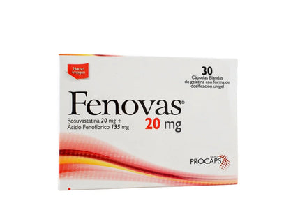 Fenovas 20 Mg 30 Capsulas Blandas