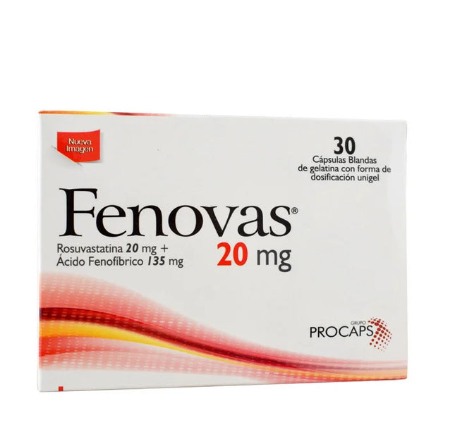 Fenovas 20 Mg 30 Capsulas Blandas