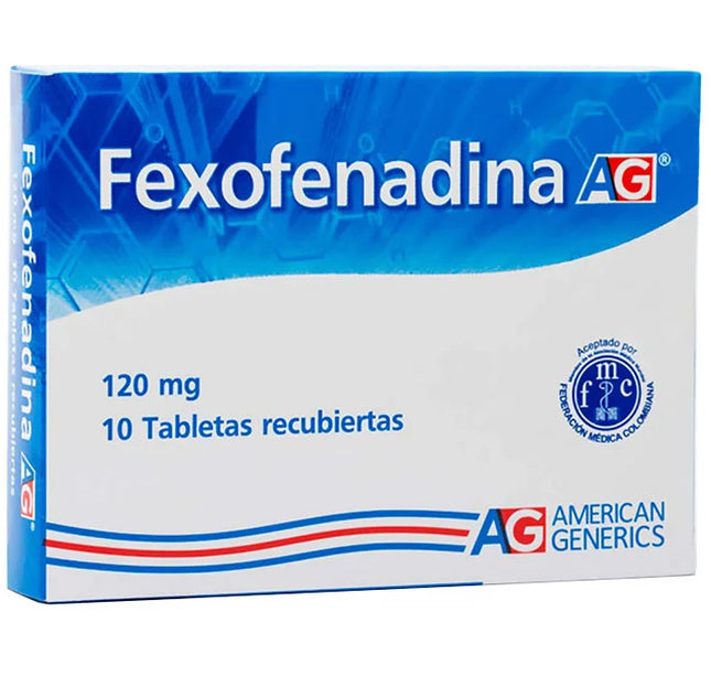 FEXOFENADINA 120 MG 10 TABS