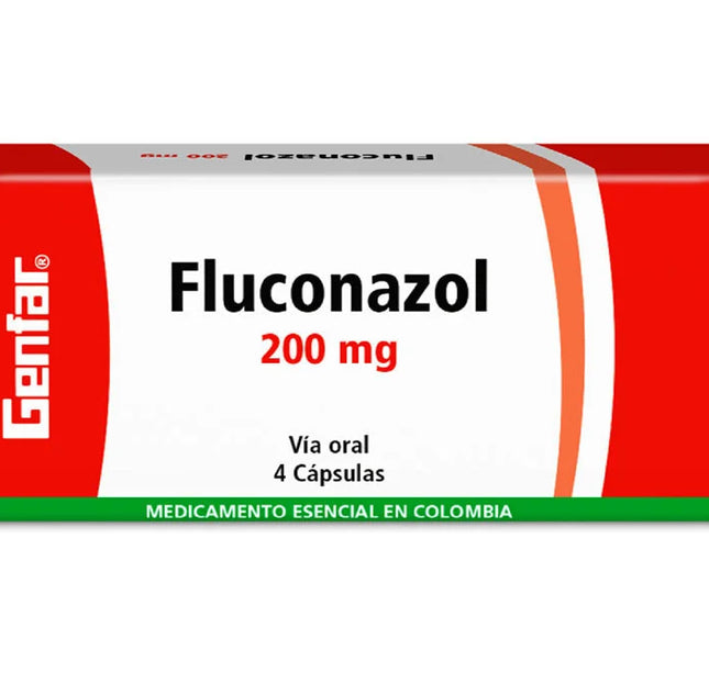 Fluconazol 200 Mg 4 Capsulas Gf