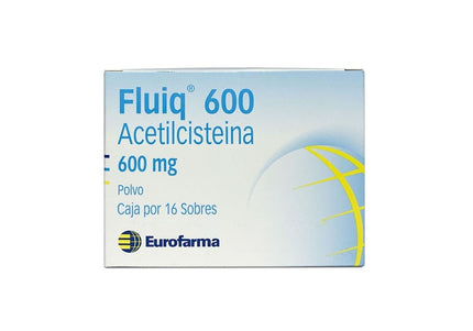 Fluiq 600 Mg 16 Sobres En Polvo