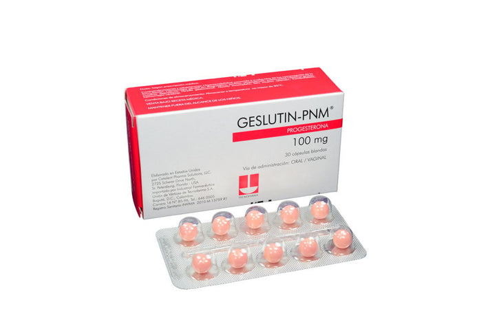 Geslutin 100 Mg 30 Capsulas