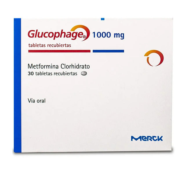 Glucophage 1000 Mg 30 Tabletas