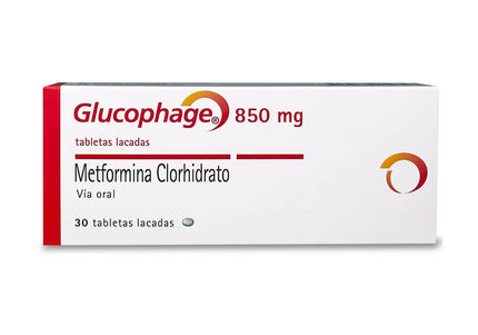 Glucophage 850 Mg 30 Tabletas