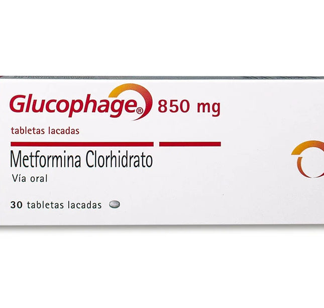 Glucophage 850 Mg 30 Tabletas