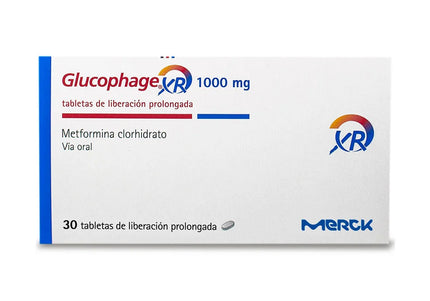 Glucophage Xr 1000 Mg 30 Tabletas