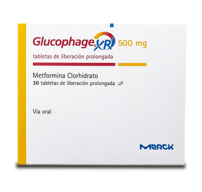 Glucophage Xr 500 Mg 30 Tabletas