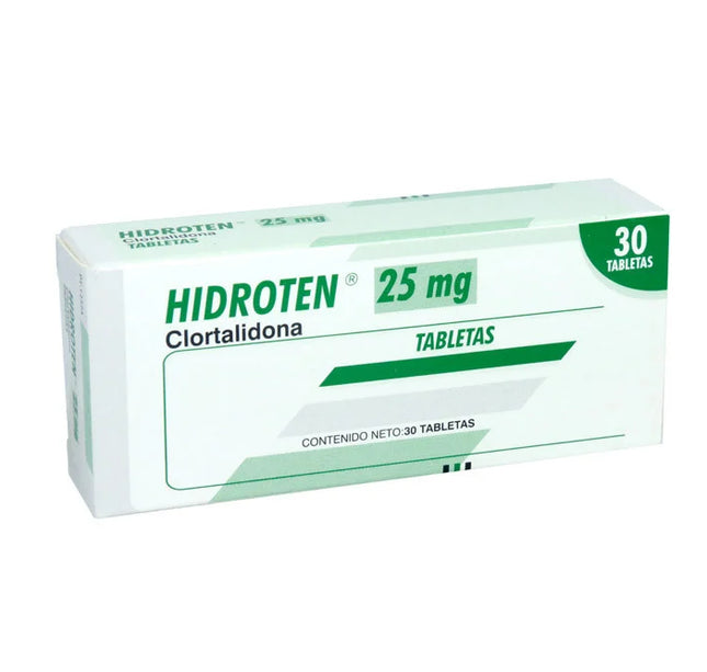 Hidroten 25 Mg 30 Tabletas