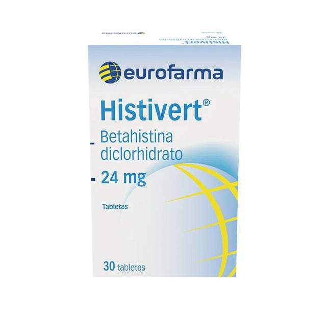 Histivert 24 Mg 30 Tabletas