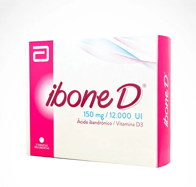 Ibone D 150 Mg 12000 Ui 3 Tabletas Recubiertas