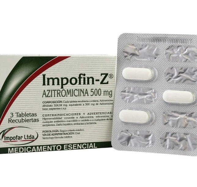 Impofin-Z (Azitromicina 500 Mg) 3Tbs Rec