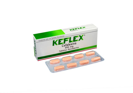 Keflex 500 Mg 24 Capsulas