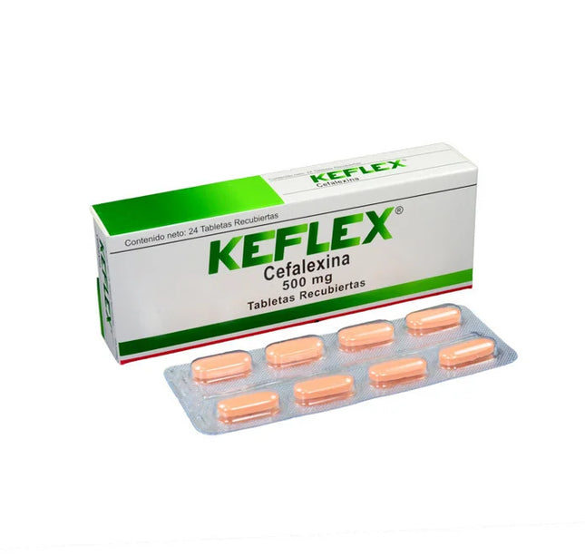 Keflex 500 Mg 24 Capsulas