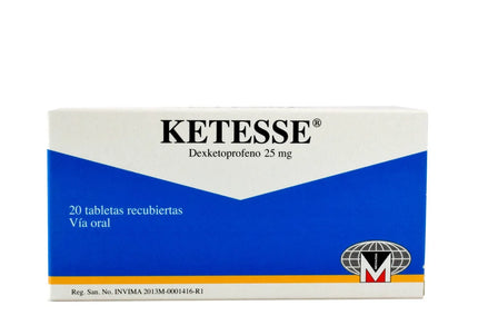 Ketesse 25 Mg 20 Comprimidos