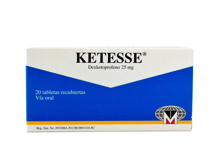 Ketesse 25 Mg 20 Comprimidos