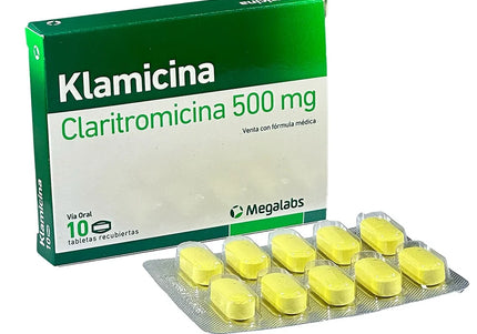 Klamicina 500 Mg 10 Tabletas