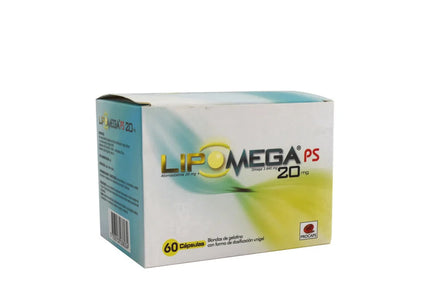 Lipomega 20 Mg 60 Capsulas