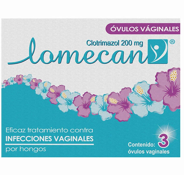 Lomecan Clotrimazol 200Mg 3 Ovulos Vaginales