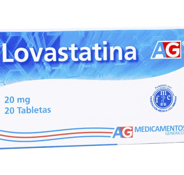 Lovastatina 20 Mg 20 Tabletas Ag