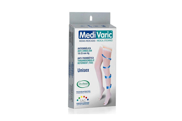 Media Medivaric Anti embólicas S Muslo Blanco