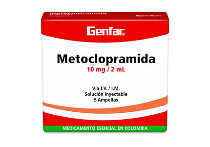 Metoclopramida 10 Mg 2 Ml 5 Ampollas Gf