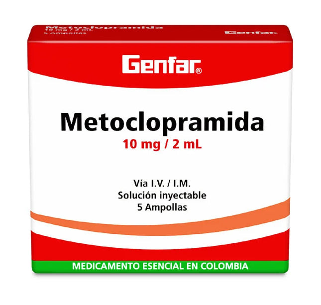 Metoclopramida 10 Mg 2 Ml 5 Ampollas Gf