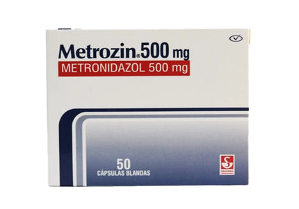 Metrozin 500 Mg 50 Capsulas