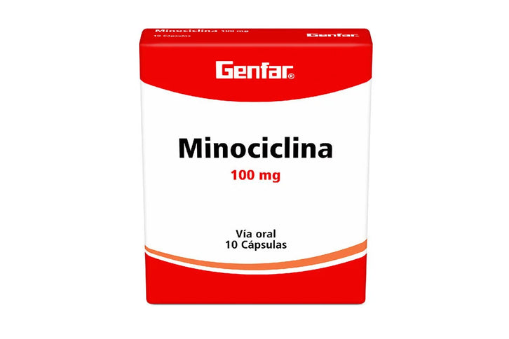 Minociclina 100 Mg 10 Tabletas Gf
