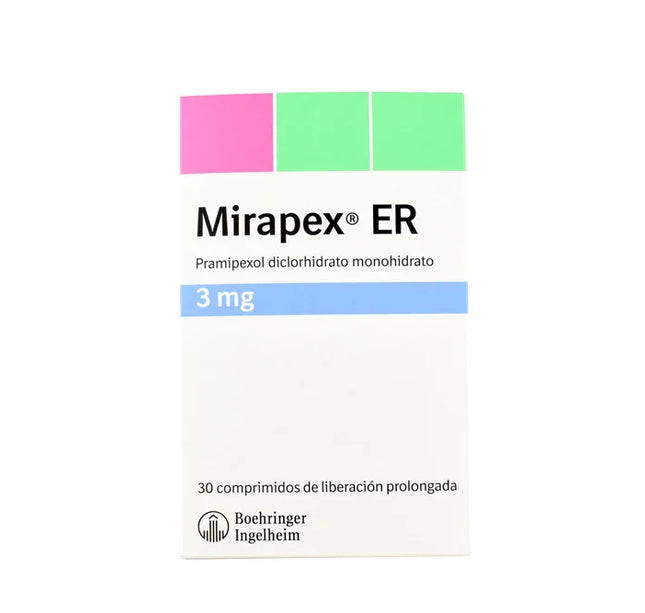 Mirapex Er 3Mg 30 Tabletas