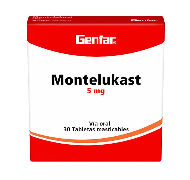 Montelukast 5 Mg 30 Tabletas Gf