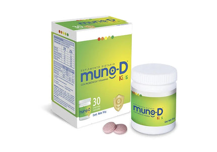 Muno D Kids 30 Tabletas Masticables