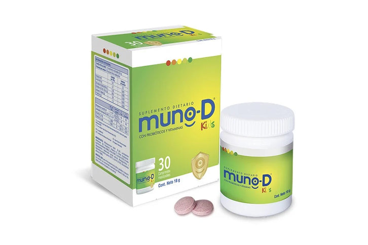 Muno D Kids 30 Tabletas Masticables
